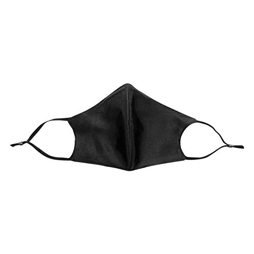 Jasmine Silk Pure Mulberry Silk - Máscara para la cara (Negro)
