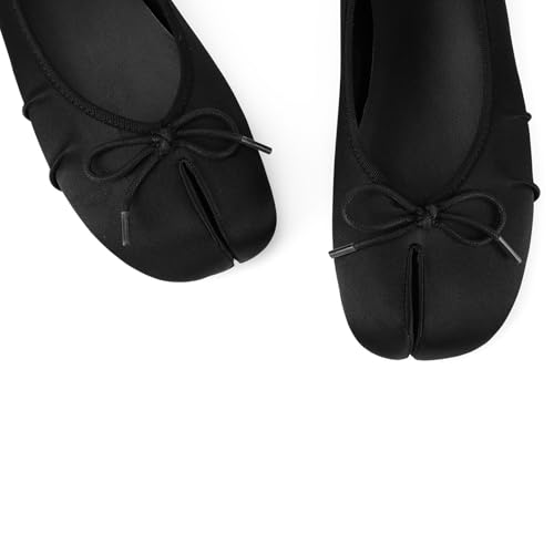 Image of Tabi Shoes Women Split Toe Shoes Wide Width Ballet Flats Comfort Casual Work Shoes for Women Office