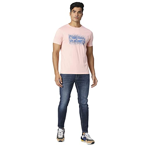 Image of Pepe Jeans Men's Cotton Graphic Slim Fit T-Shirt