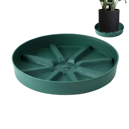 Xijobido Bandejas de goteo de agua para macetas, bandeja de polipropileno transpirable, diseño de drenaje estable, accesorios para macetas de jardín y hogar