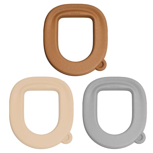 Lot de 3 coussins pour siège de toilette, rembourrage en mousse EVA souple, imperméable, pour toutes les lunettes de toilette, 40 x 37 cm