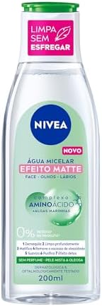 NIVEA Água Micelar Solução de Limpeza Facial 7 em 1 Efeito Matte ...