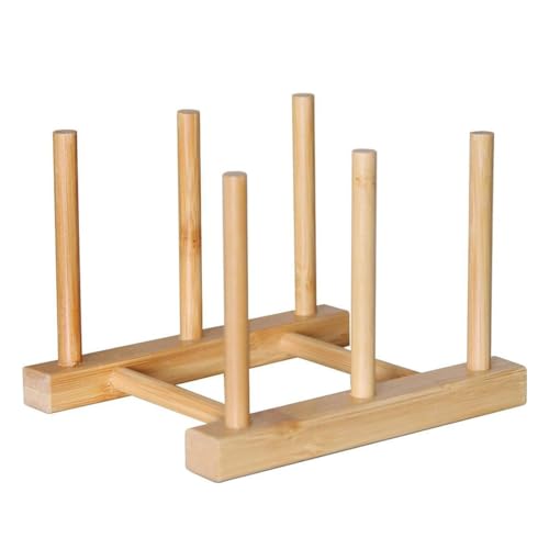 Iyalezirk Organizador de cocina Pot Soporte de tapa multifuncional Plato de vajilla Sartén Tabla de cortar Estante Estante