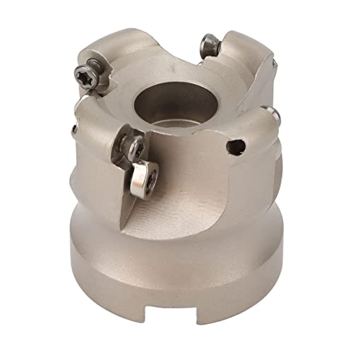 Herramienta de Fresado Frontal de 4 Flautas 40Cr con Compensación de Espiral Recubierta para Insertos APMT1204, Herramienta de Torno de Fresado CNC para la Industria Metalúrgica