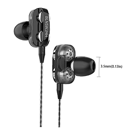 LAANCOO Auricolari Wired Universal Earbuds Heavy