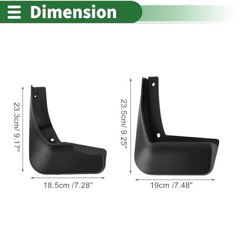 Image of Motoforti Mud Flaps Splash Guards Mud Guards for Chevrolet Malibu XL 2016-2019 W /Mount Accessories