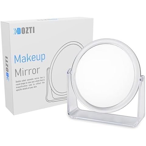 DOZTI Two-Sided 360° Magnifying Makeup Mirror Cover