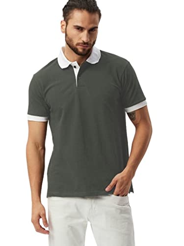Image of DHRUVI TRENDZ T-Shirt | Regular Fit Polo T-Shirt for Men | Plain T Shirt | Casual T Shirt for Men | Men T Shirt | Men T Shirts Stylish | Half Sleeve T Shirt