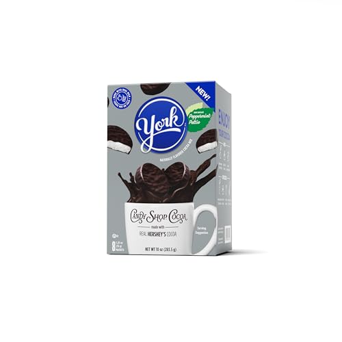 Candy Shop Cocoa YORK Peppermint Iced Cocoa Mix, 1.25 oz, 8 Pack