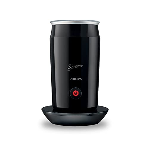 Foto von Philips SENSEO® Milk Twister – Milchaufschäumer für heißes und kaltes Milchaufschäumen für 2 Cappucinos, Antihaftbeschichtung, 500 Watt, 0.12 Liter, ‎15.1 x 15.1 x 21.7 cm, schwarz (CA6500/60)