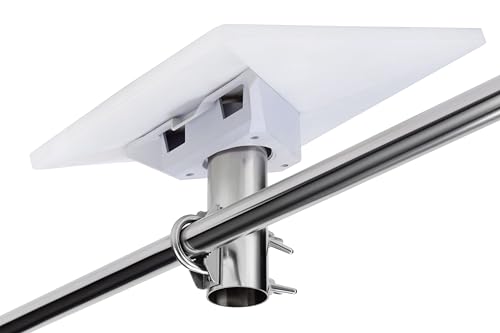Starlink Rail Mount, 304 Stainless Steel, Fits Rail 0.75-1.25 Inch, Compatible with Starlink Gen 3 and Starlink Mini Original Pipe Adapter, for Starlink Mounting on RV Ladder, Boat, Marine, Yacht