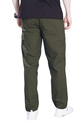 Image of DIVISIVE Men's Loose Fit Linen Blend Cotton Cargo Pants