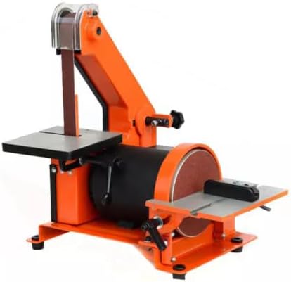 350W Benchtop Belt Sander Disc Sander Polishing Grinding Machine Grinder 220V