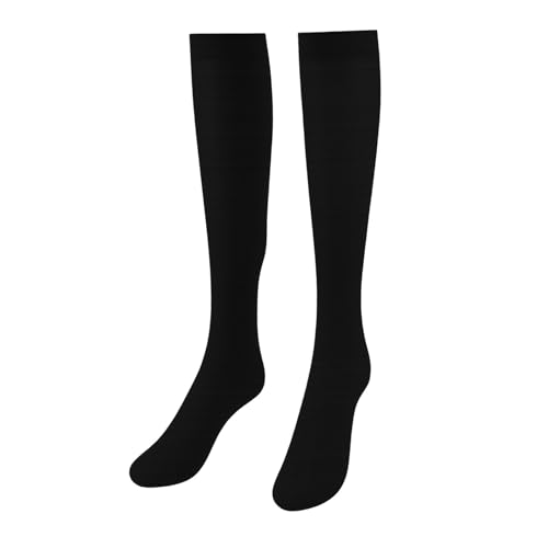 Women's Cotton Knee High Socks 2 Pairs Solid Colors Socks Cotton Warm Over the Knee Socks Casual Long Leg Dress Warmer Stockings