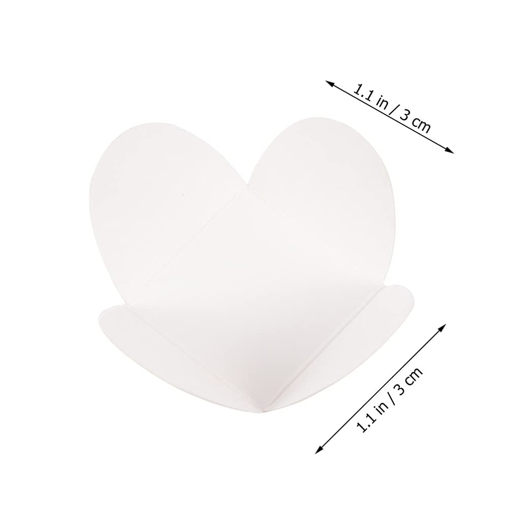 Hemoton Lot de 400 caissettes carrées en papier kraft pour muffins, cupcakes ou mini collations (blanc)