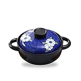 Cazuela Resistente al Calor Salud Cerámica Sopa Cazuela Olla Estofado Utensilios De Cocina Cocina Cocina De Estofado De Cerámica (1.5L)