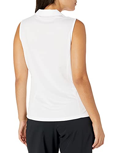Pga Tour Womens Sleeveless Airflux Polo Golf Shirt, Bright White, Small Us #TOP1