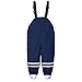 WOYAOFEI Salopette de pluie unisexe pour enfant - Coupe-vent et imperméable - Pantalon de pluie pour bébé - Pour enfants et garçons - Bleu - 24 mois