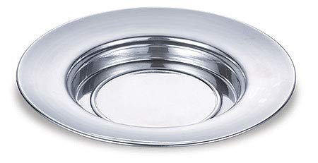 Christian Brand Church Polished Aluminum Bread Plate (1 Pack)