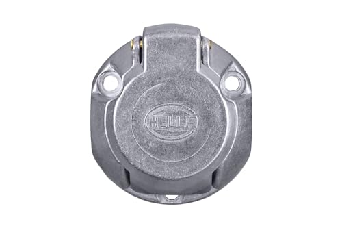 HELLA 8JB 001 941-001 Steckdose - 12V - 7-polig - Zinnbronze - Metallgehäuse - DIN/ISO: 1724