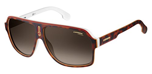 Carrera Men's CA1001/S Polarized Pilot Sunglasses, Havana White, 62 mm