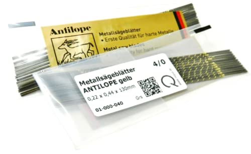 Antilope Jewelers Saw Blades #4/0 Jewelry Making 1 Gross Made in Germany