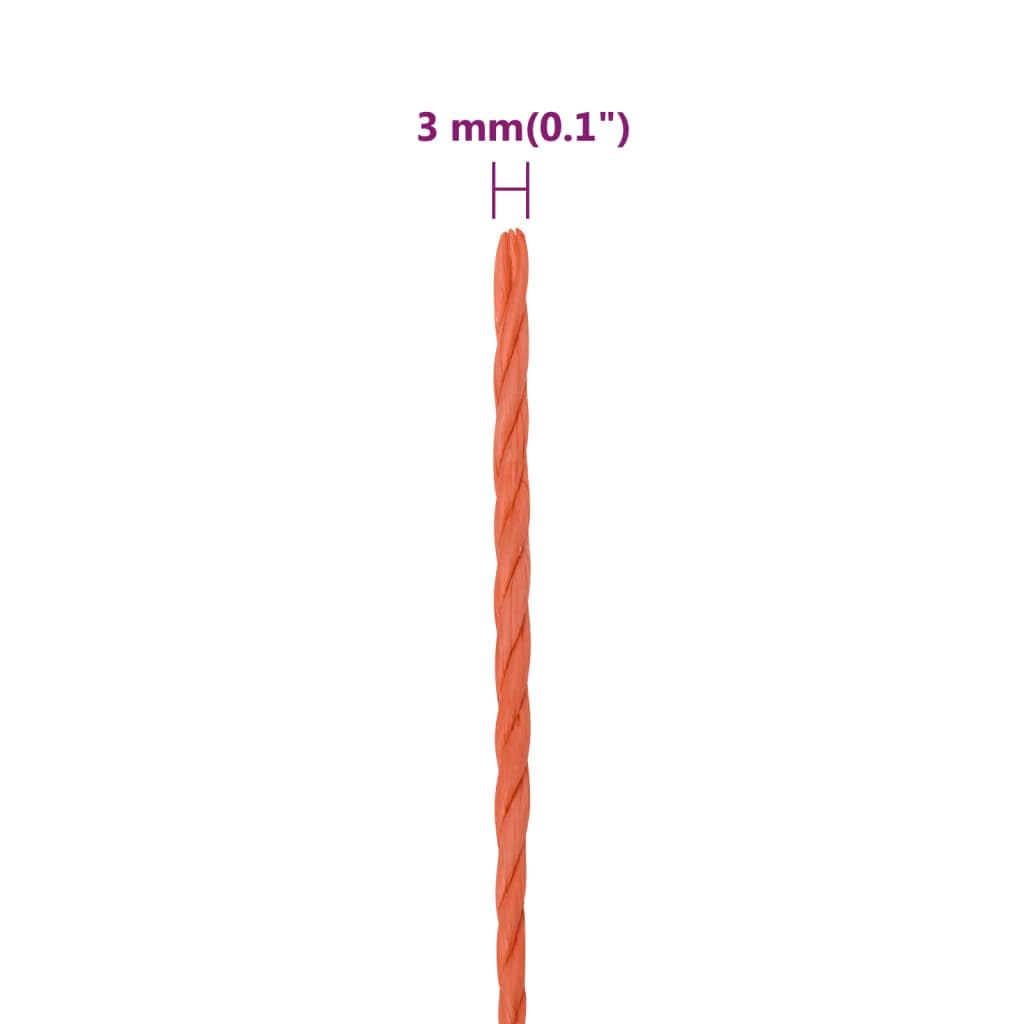 Cuerda Trenzada de la línea Outdoor, Resistente a Las inclemencias del Tiempo Ultravioleta torcida Resistente Multicolor de Varios tamaños la Cuerda Trabajo Polipropileno(Orange/100 M,16 mm)