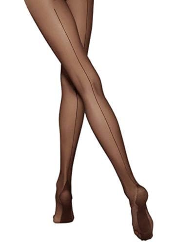 Image of MARILYN Vintage Micronet 20 Den Sexy Backseam Cuban Heel European Pantyhose