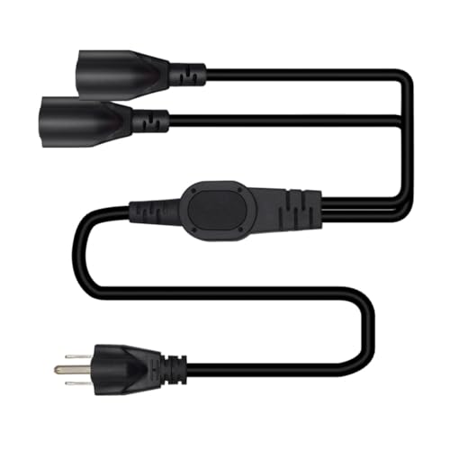 NEMA 5-15P to 2x 5-15R Adapters Cable 3Prong Female to 3Prong Male Converters