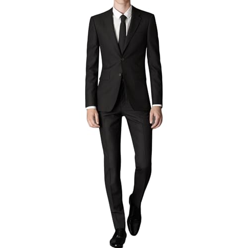 Ensemble de tuxedo solide haut de gamme comprenant veste gilet et pantalon pour homme