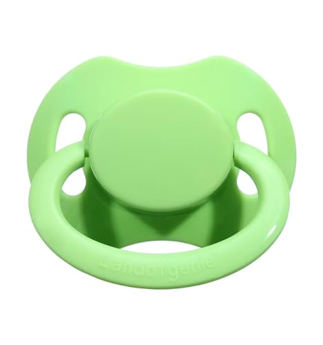 Landofgenie Chupete con escudo grande para adultos, con forma de hueso, color verde
