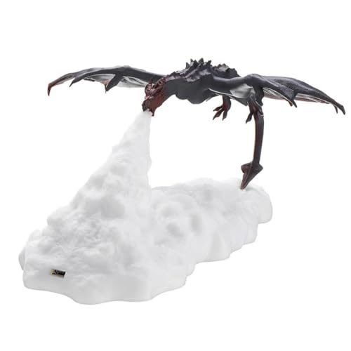 Tofficu Lámpara de Noche 3d Dragón, Luz Nocturna Decorativa de Sobremesa, Diseño Creativo sin Parpadeo, Adecuado para Habitaciones Infantiles y Decoración Navideña Color Color Aleatorio