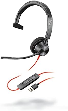 Amazon.com: Poly Blackwire 3310 USB-A MS Monaural Headset 