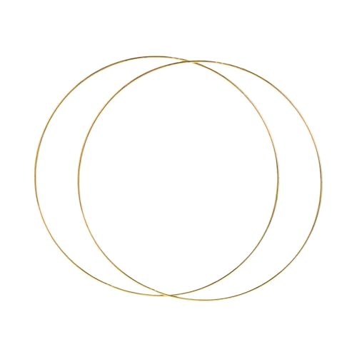 perfeclan Cerchi floreali in metallo 2x cerchio spesso 5 mm multiuso per centrotavola per shower robusti, Diametro 50 Cm