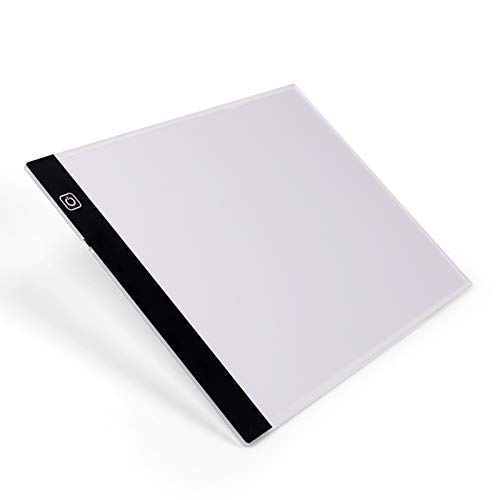 Vendeur pro Table lumineuse à LED A3, Tablette Lumineuse à LED Acrylique avec USB pour Dessiner, Croquis, Animation 35,5 * 23,5 * 0,4CM Cover