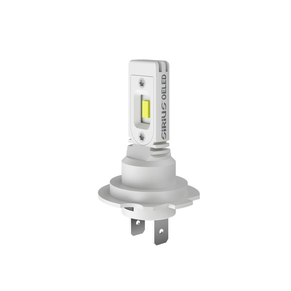 Sirius Kit Lampadine LED H7 H18 HLG2 12V 6000K Luce Bianca Fredda Serie OELED V2 – 1520 Lumen – PX26d PY26d-1 – Fari Anteriori Auto Moto