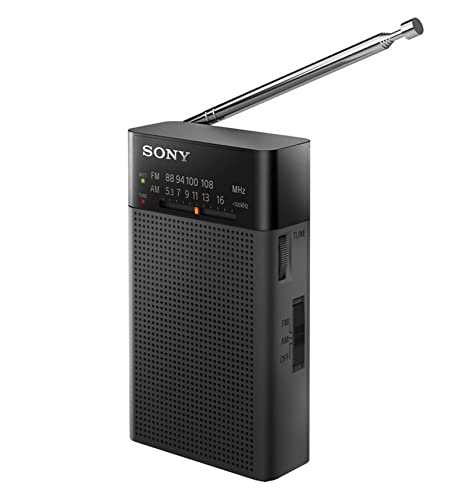 Sony ICF-P27 - Radio portátil Am/FM, con baterias, Color Negro