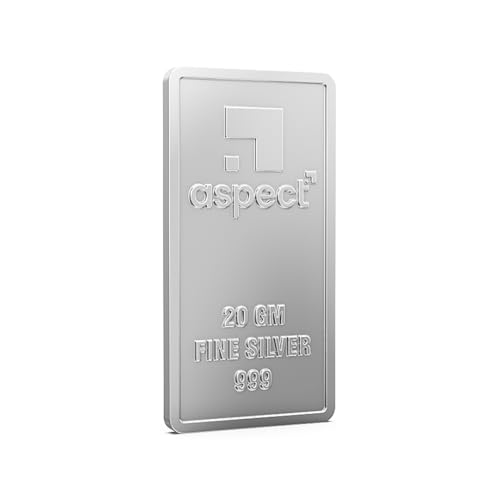 Image of Aspect Bullion Plain Silver Bar | Pure Silver 999 | For Gifting & Investment