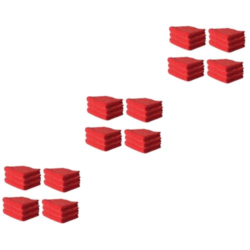 Baluue 3 Juegos Toalla De Limpieza De Aceite Toalla De Plato Paño De Aceite Rojo 12 Uds * 3