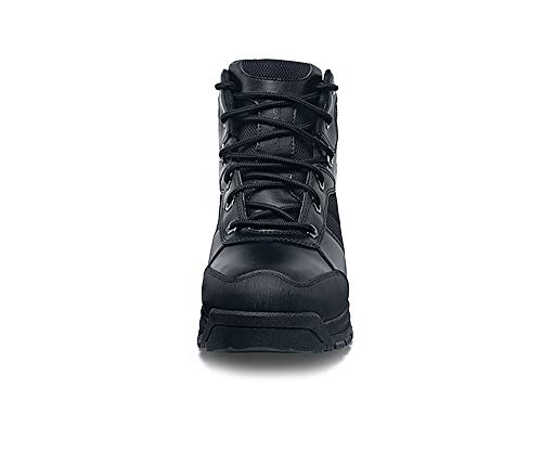 Shoes for Crews Voyager II, Men's, Women's, Unisex Steel Toe (ST) Work Boots, Slip Resistant, Water Resistant, Black, Men's 16 / Women's 17.5 Wide4