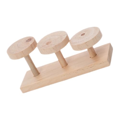 healvian 鳥用ケージ木製はしご 多ステップ設計 鳥 ハムスターの運動促進 磨き爪遊び台 知育と柔軟性向上に