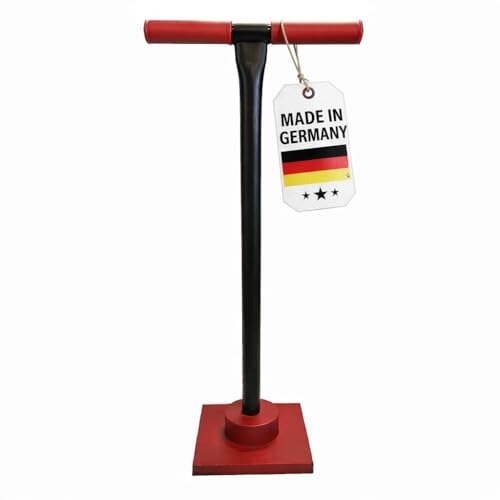 MSB - Werkzeuge M.SB Bodenverdichter 90 cm hoch, 20x20 cm Platte, mit Anti-Shock, sehr Stabil, lackierter Stahl, Erdstampfer Bodenstampfer Betonstampfer Asphaltstampfer