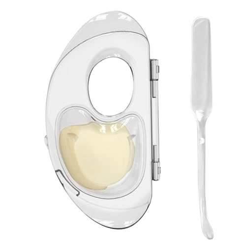 Paleta de cosméticos con barra mezcladora, juego de herramientas de maquillaje acrílicas, bandeja de mezcla compacta, ideal para pintalabios, rubor, resaltado, arte de uñas, uso de viaje, 4.88 x 5.31