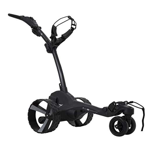 Push Pull Golf CART | Golf Cart MGI Zip Navigator Electric Golf Cart - 36 Hole Lithium Battery - Remote Control - Accessories Included (Rear Wheel Covers, Multi-Purpose Clip, Drink, Umbrella, & GPS Phone Holder), Black-Gray