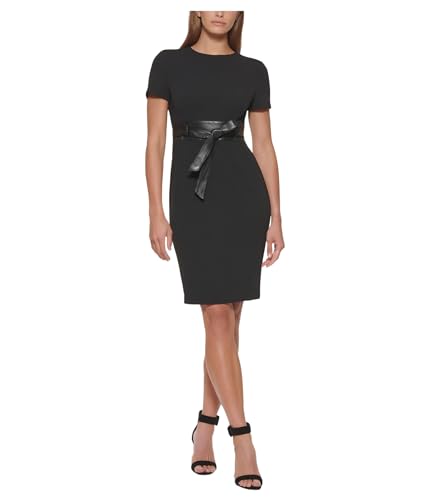 calvin klein black dress with belt Black Fringe Sweetheart Short Dress| Short Black Cocktail Dress  Saved by  the Dress