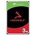 Seagate IronWolf 3TB, NAS Interne Festplatte HDD, 3.5 Zoll, 5400 U/Min, CMR, 64 MB Cache, SATA 6GB/s, silber, inkl. Data Rescue Service, FFP (ST3000VNZ06)