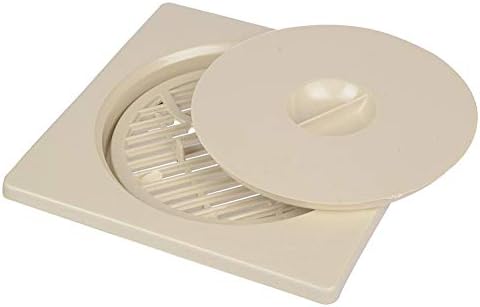 Plastic Shower Floor Drain/Strainer with Lid | Plastic Drainer for Kitchen Utensils | (BRC-732-WH2) | Floor Drainer for Bathroom | Pack of 2