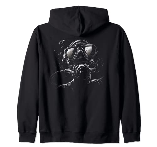 Scuba Diver Graphic - Scuba Diving Sudadera con Capucha