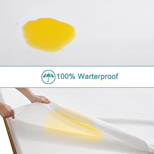 Bedecor Doppelpack Matratzenschoner Wasserdicht Wasserundurchlässige Matratzenauflage Molton 140x200 cm – Ansicht 4