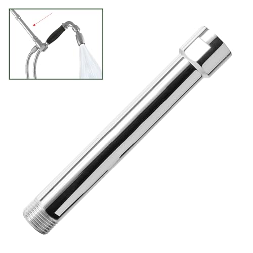 High Sierra Showerheads E-Z Reach Solid Metal Shower Arm Extension, Chrome Finish, 6